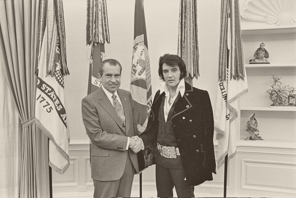 Elvis Presley at the White House, 21 December 1970